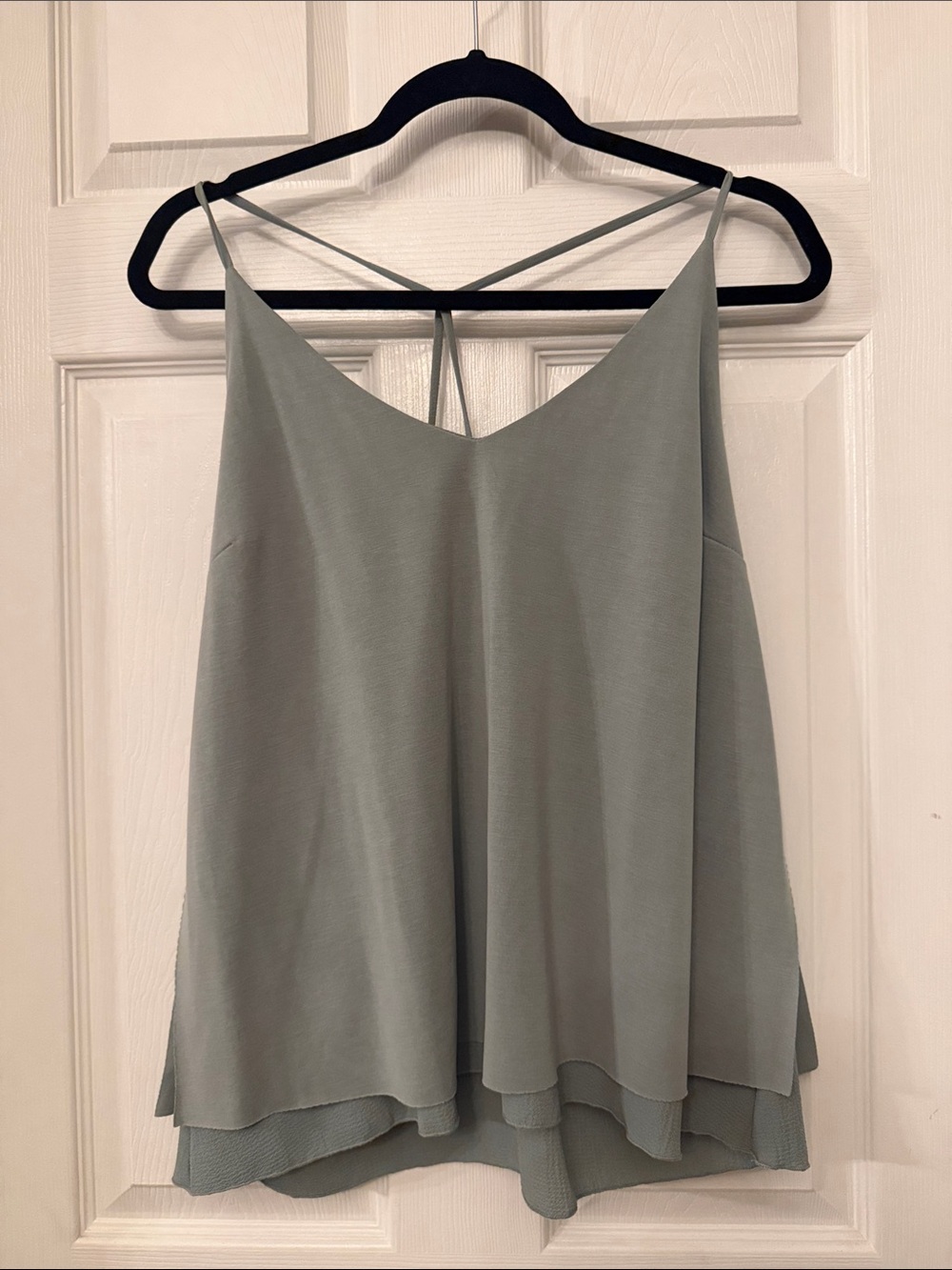 Light Gray Strappy Cowl Camisole